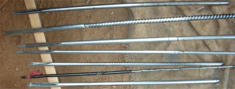 6. Gubias o "cables" para cavar el interior