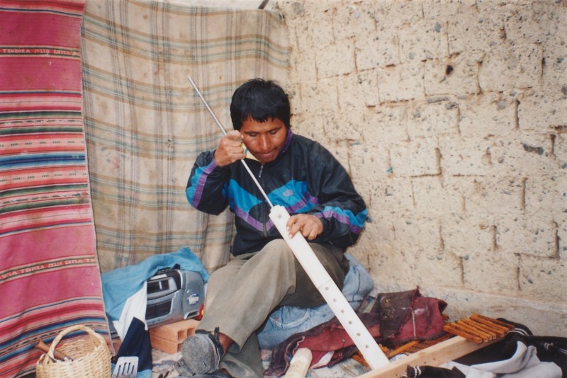 9a. Martín Mamani Quispe en su taller